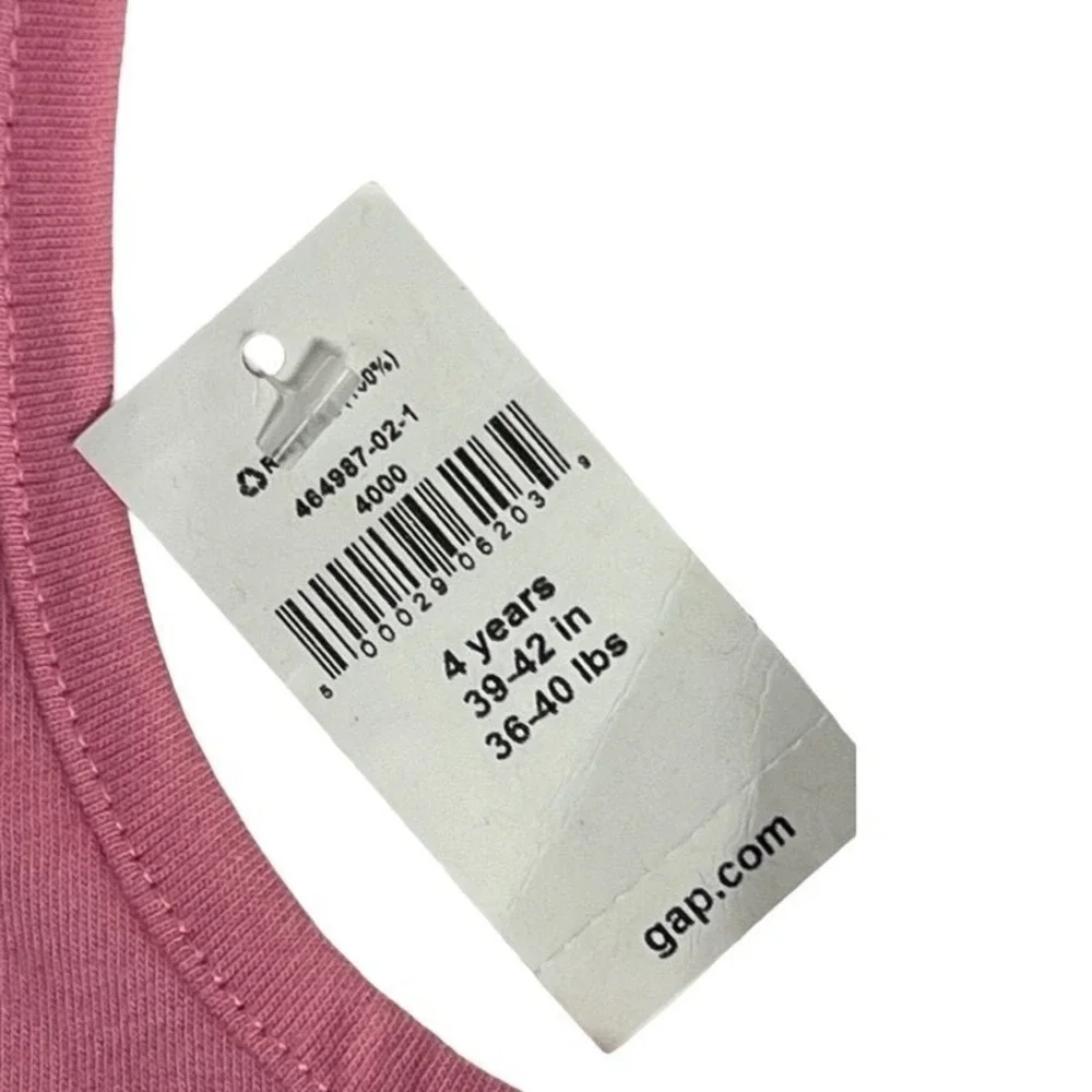 Gap Tank Top‎ 4 Year Pink Cat Pineapple Graphic Sleeveless Toddler Playful NEW